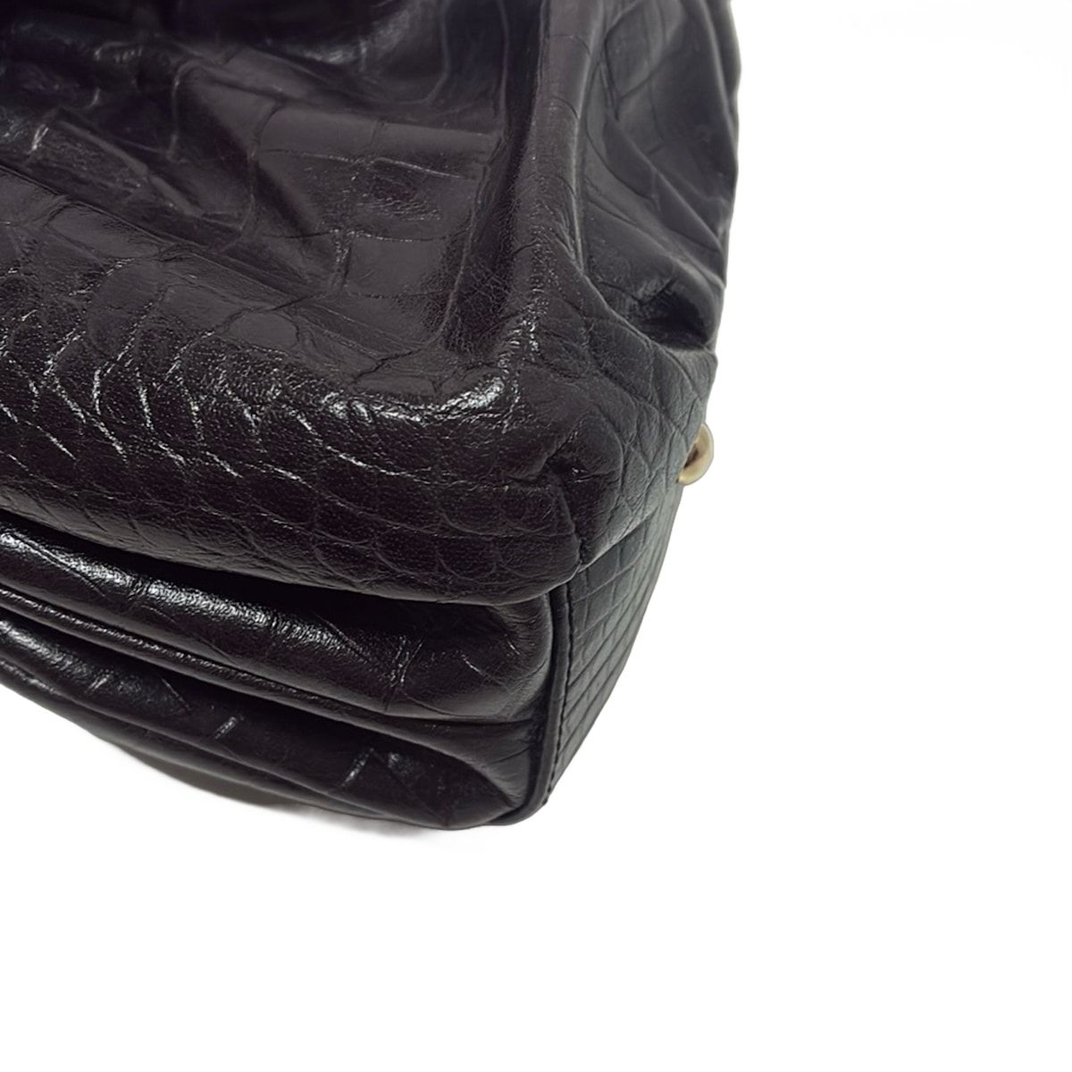 MADAME HIROKO(マダムヒロコ) ハンドバッグ美品 - ダークネイビー 型