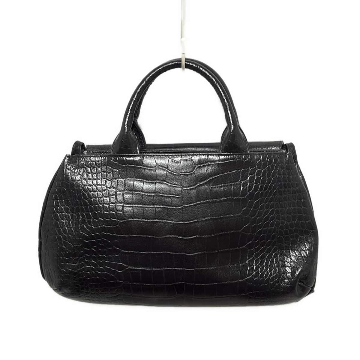 極美品　マダムヒロコ レザー型押しハンドバッグ 極美品 マダムヒロコ レザー型押しハンドバッグ 2025年最新】マダム