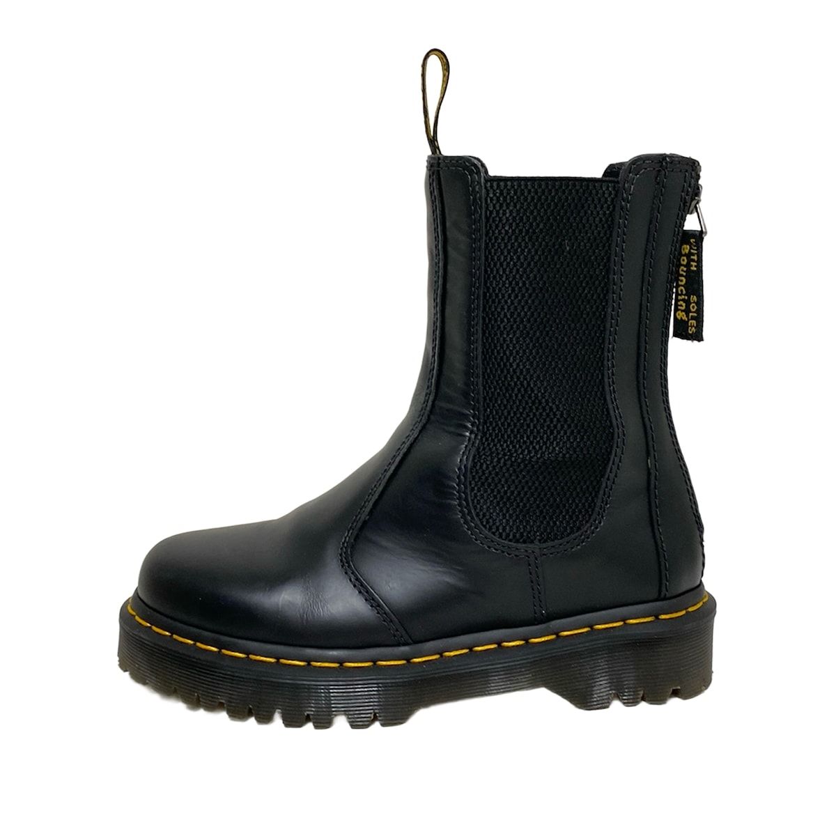 Dr.Martens ドクターマーチン ショートブーツ uk 4 レディース - 黒 サイドゴア|バックジップ レザー