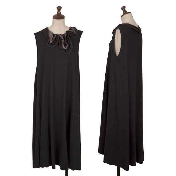 ヨーガンレールJURGEN LEHL ネックテーピングノースリーブワンピース