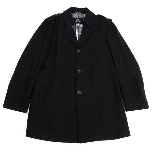 Burberry BLACK LABEL ハーフコート バーバリー ブラックレーベルBURBERRY BLACK LABEL カシミヤ混ウール