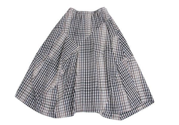センソユニコSENSOUNICO 慈雨 バイアス切替ギンガムチェックスカート