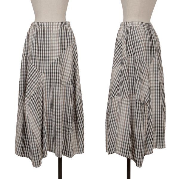 センソユニコSENSOUNICO 慈雨 バイアス切替ギンガムチェックスカート