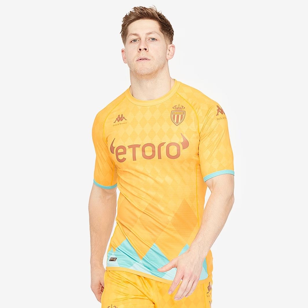 匿名配送 Kappa ASモナコ 22|23 Drole de Monsieur コラボ コンバットプロ GKシャツ