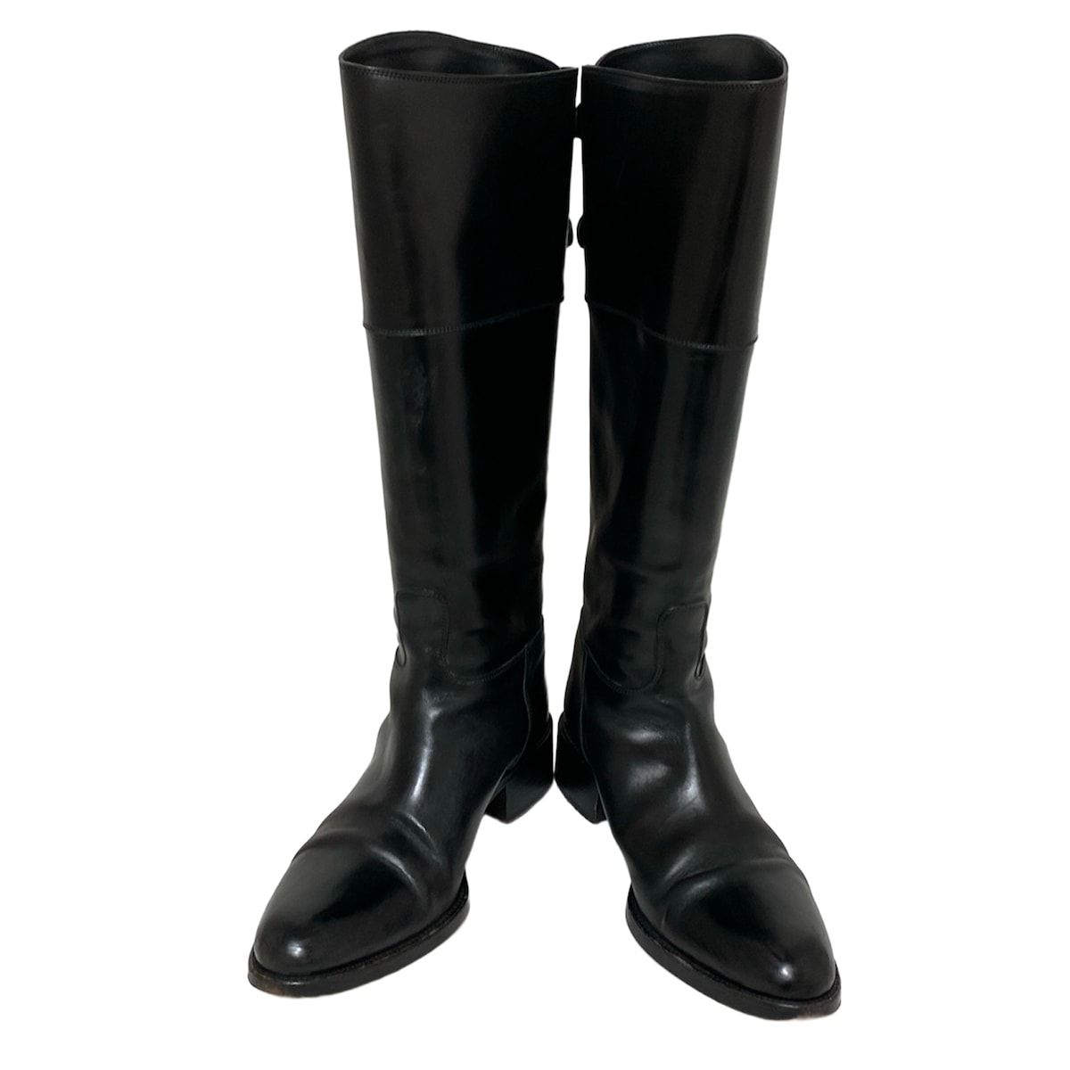 SARTORE サルトル ロングブーツ 38 レディース - 黒 レザー