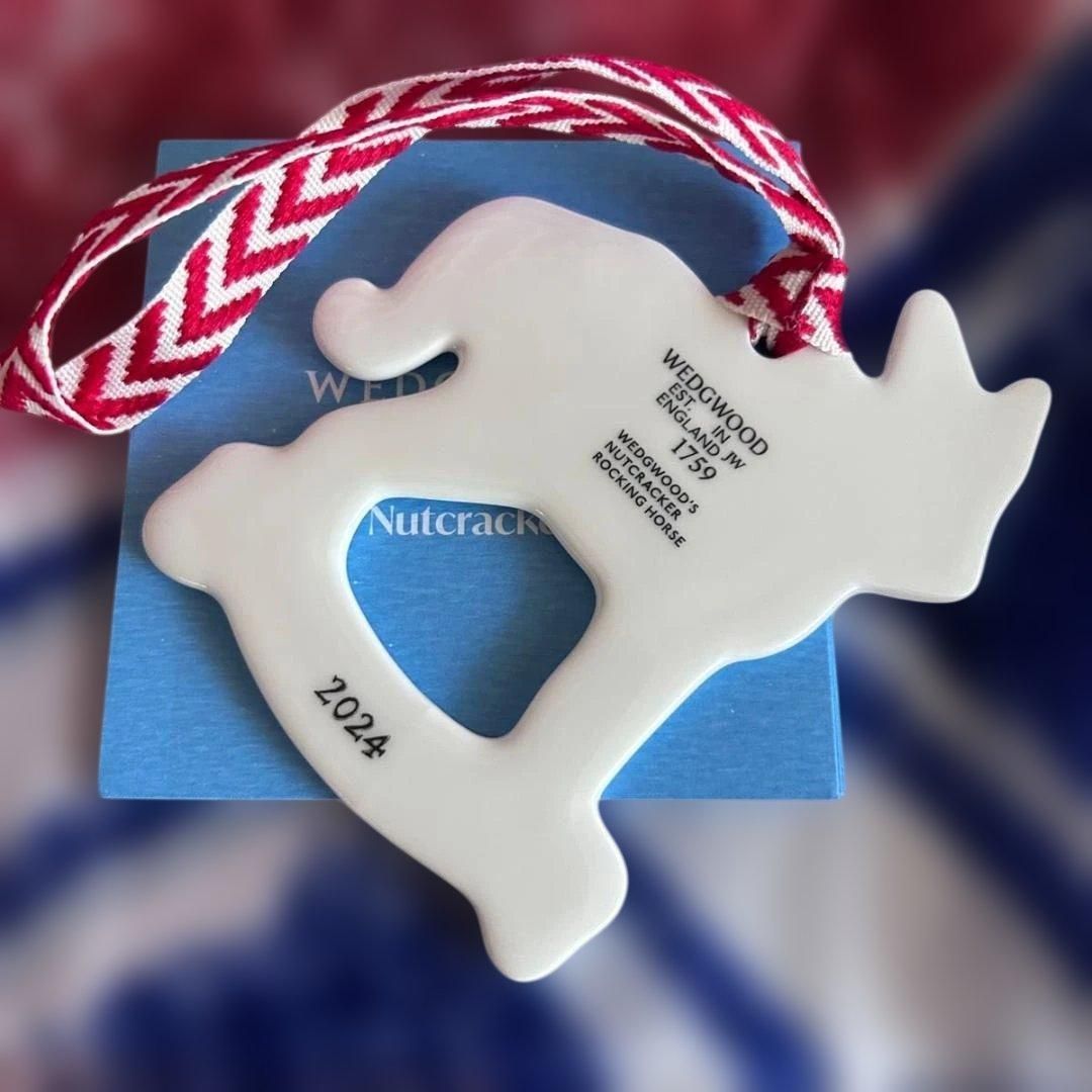 希少☆ ウェッジウッド ホリデイ オーナメント ロッキングホース 2024