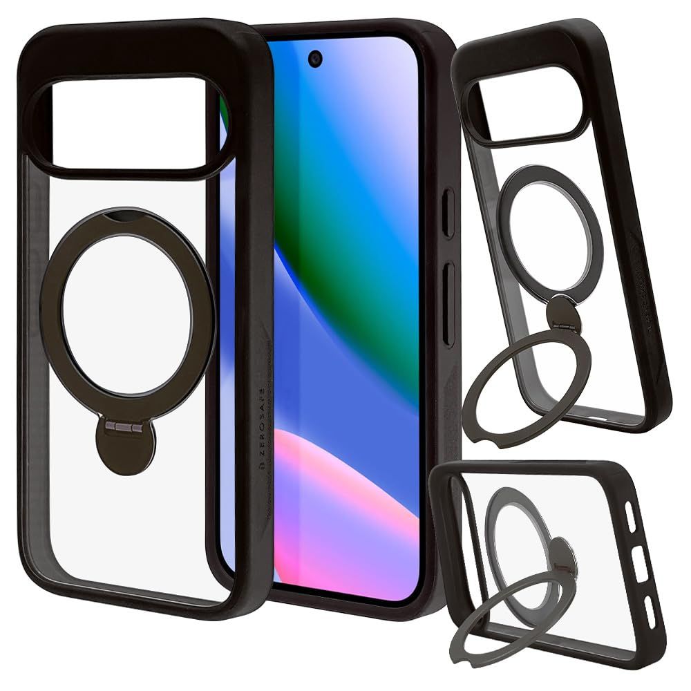 【格安，高品質】 ラスタバナナ ケース カバー Google Pixel 10 10Pro 共用 ハイブリッド 耐衝撃吸収 ZERO SAFE Shaft ブラック 9147P10ZSBK [ブラック] ソフト・ハードケース