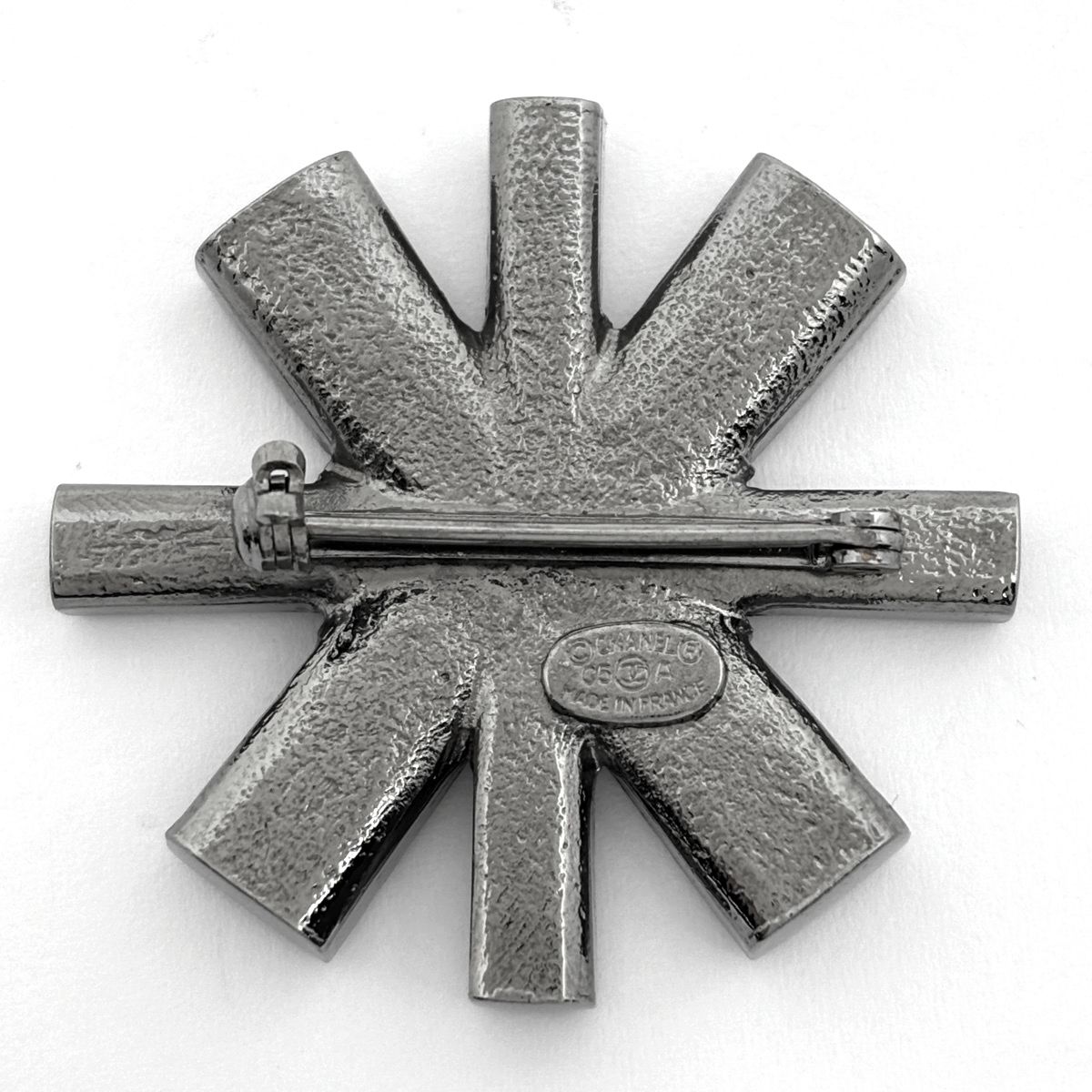 シャネル CHANEL ココマーク ブローチ ストーン シルバーメッキ シルバー レディース