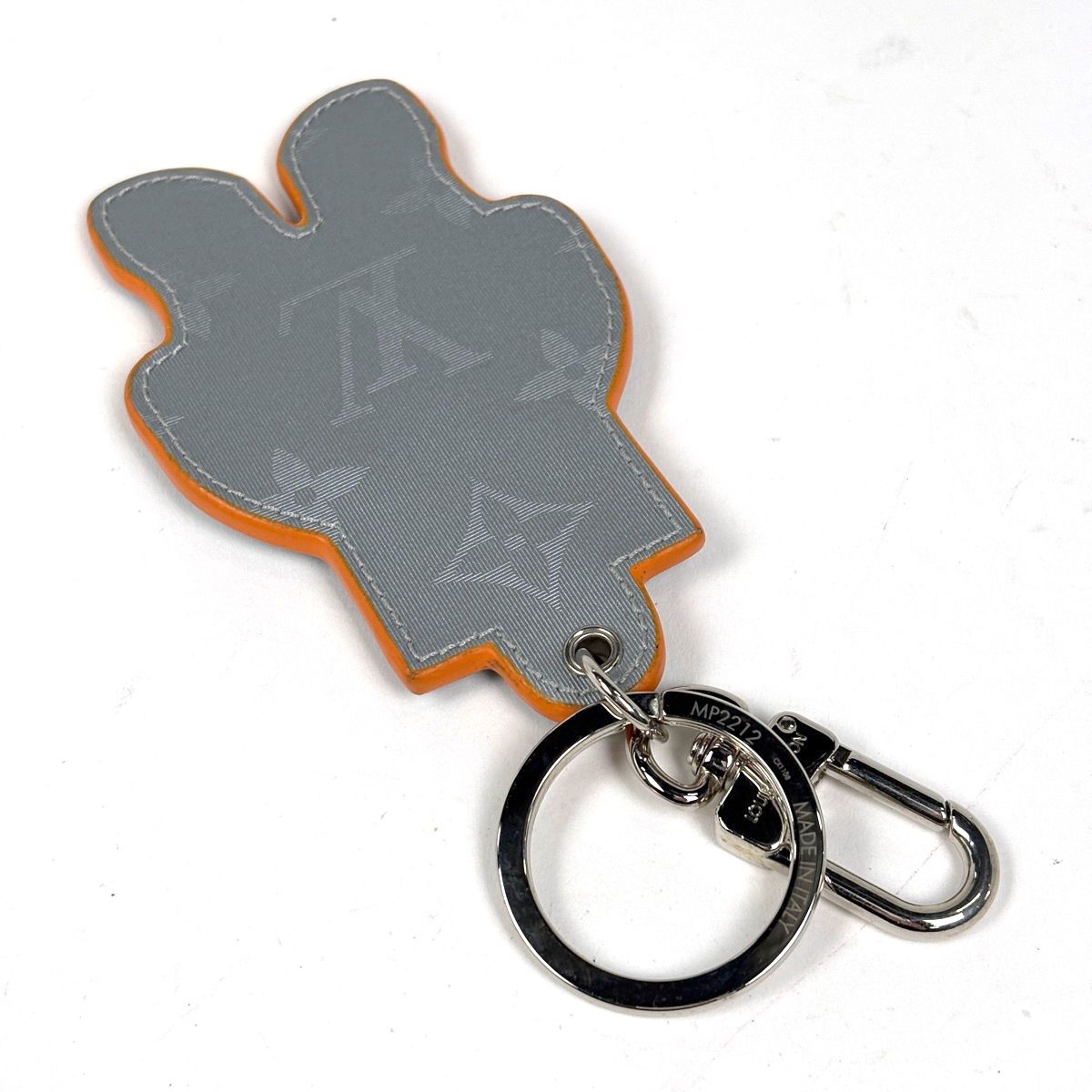 ルイ ヴィトン Louis Vuitton ポルトクレ マスコット スペースマン キーホルダー キーリング バッグチャーム モノグラム レザー ホワイト マルチ MP 2212 レディース