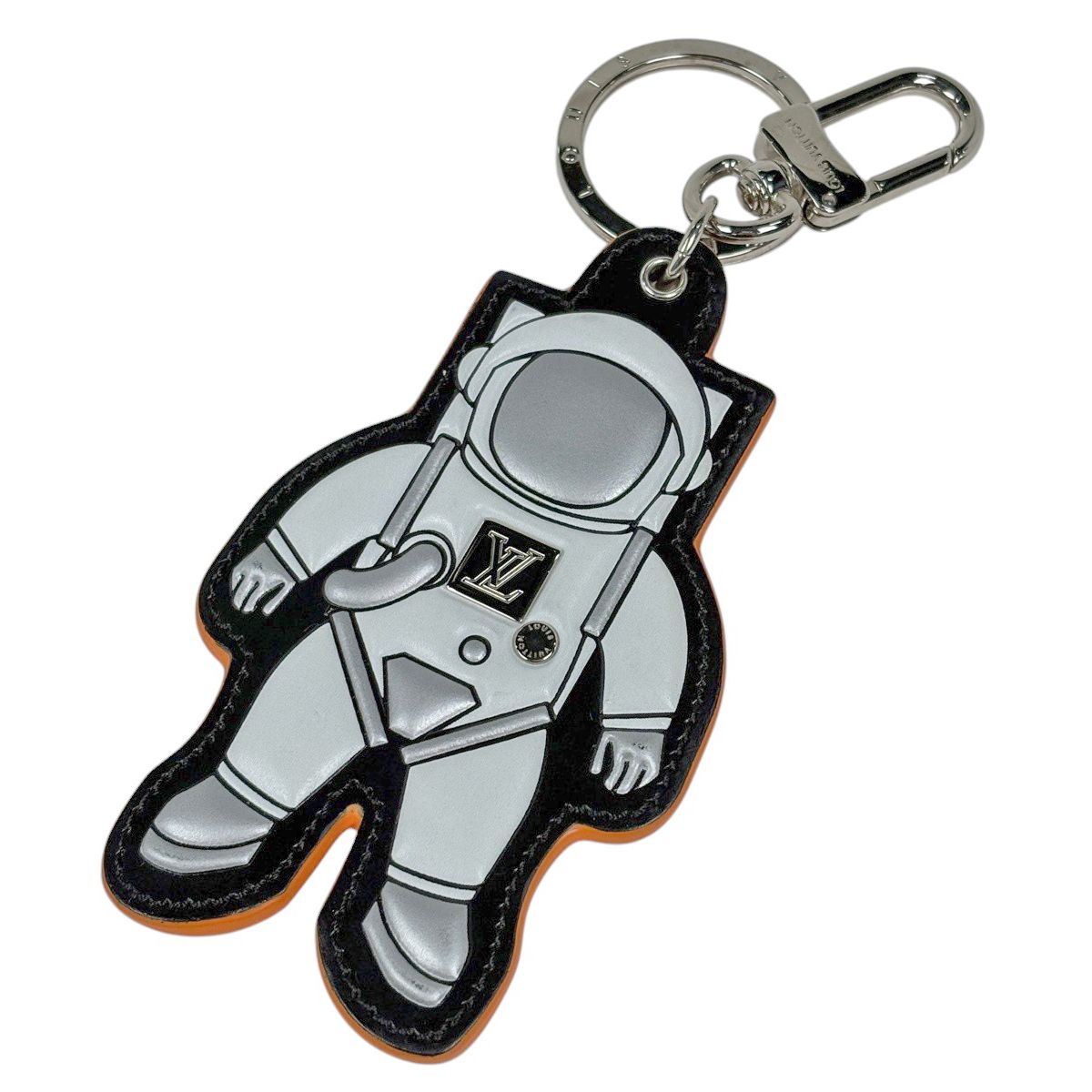 ルイ ヴィトン Louis Vuitton ポルトクレ マスコット スペースマン キーホルダー キーリング バッグチャーム モノグラム レザー ホワイト マルチカラー MP 2212 レディース
