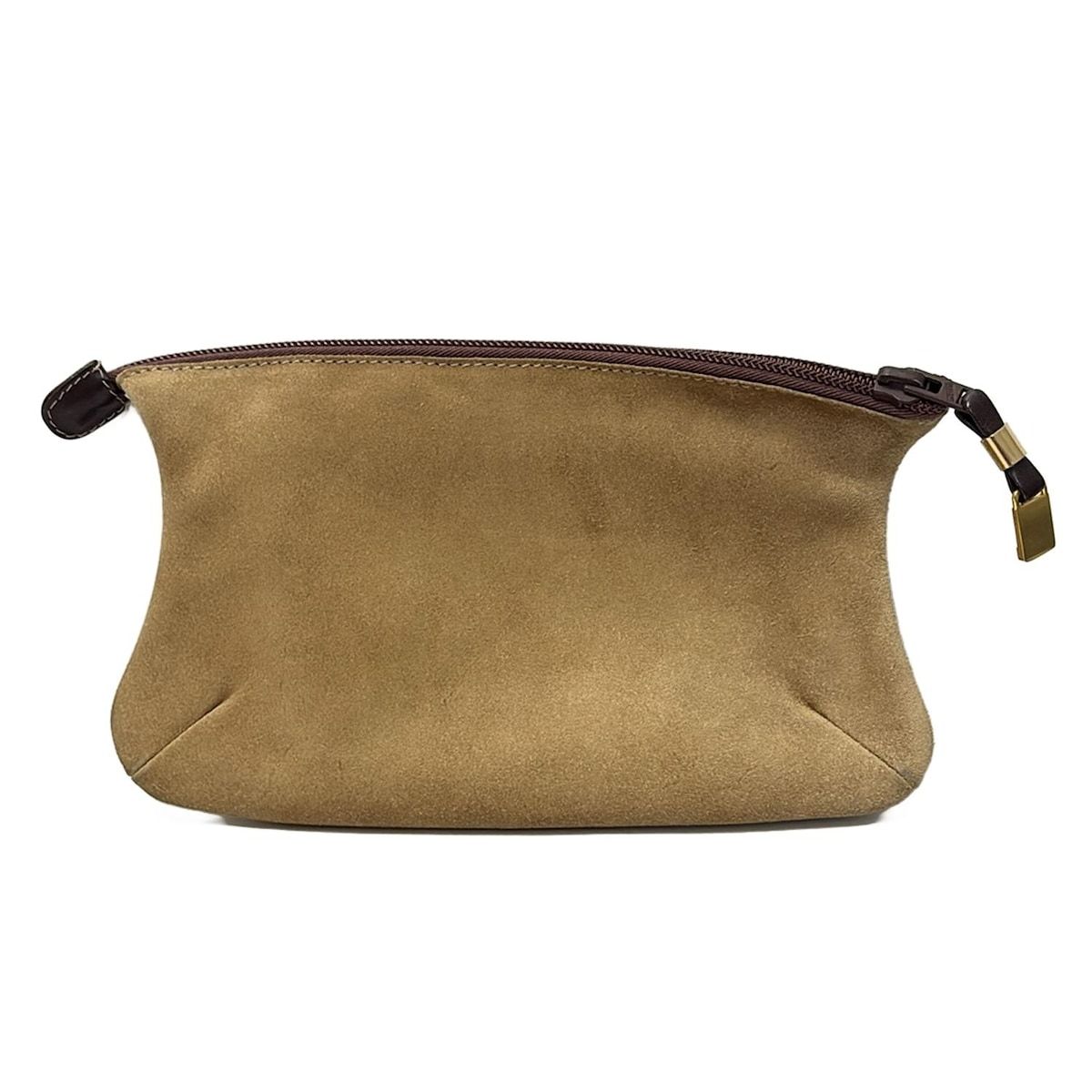 LOEWE(ロエベ) ポーチ - ライトブラウン×ブラウン レザー - メルカリ
