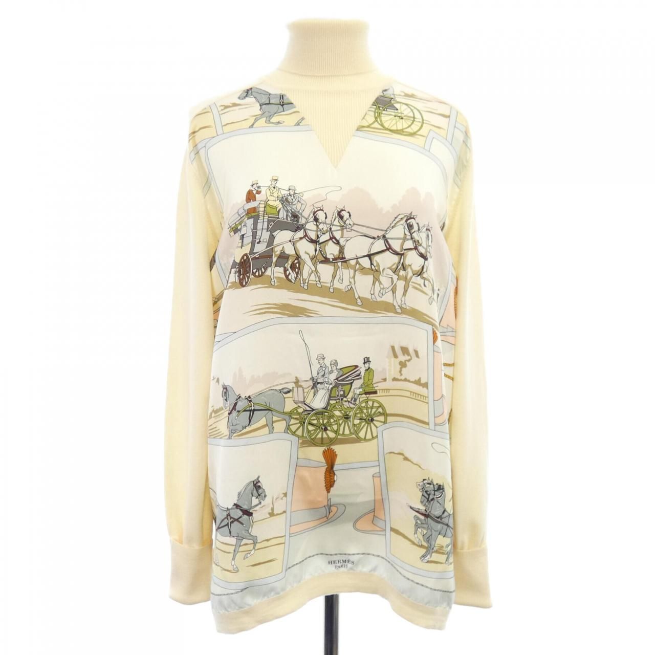 ヴィンテージ エルメス HERMES THE BULL＆MOUTH REGENT S CIRCUS PICCADIL ツイルレーヌ ニット