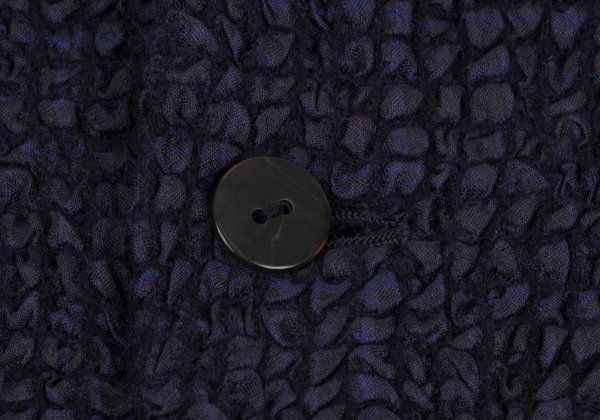 ヨーガンレールJURGEN LEHL ウールシルクデザイン織りスタンドカラー