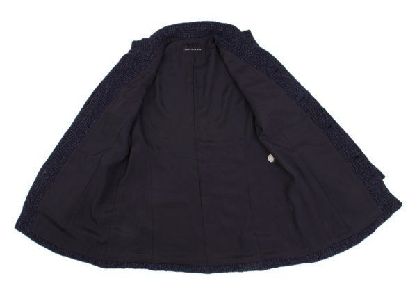 ヨーガンレールJURGEN LEHL ウールシルクデザイン織りスタンドカラー