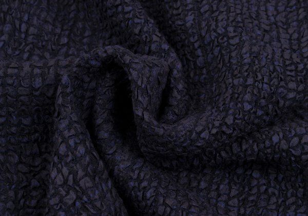 ヨーガンレールJURGEN LEHL ウールシルクデザイン織りスタンドカラー