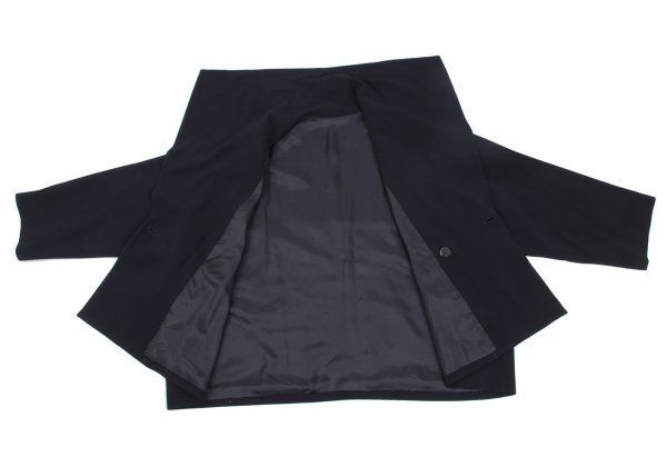 ヨーガンレールJURGEN LEHL ウールセーラーカラージャケット 紺M