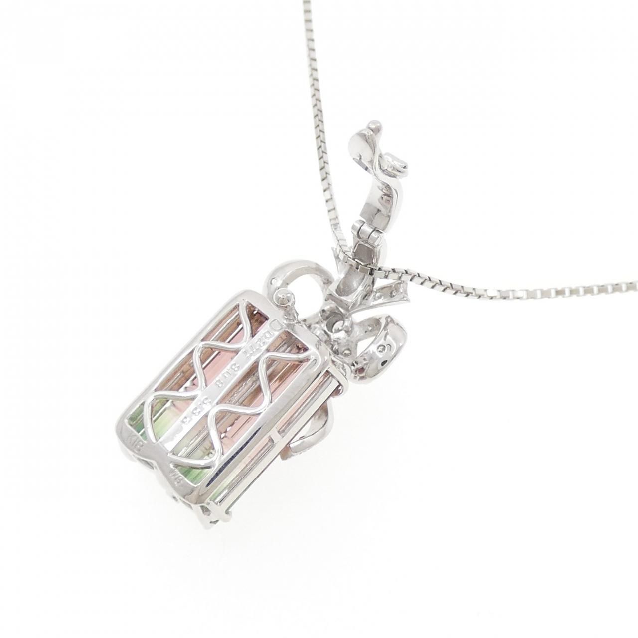 K18WG トルマリン ネックレス 6.41CT - メルカリ