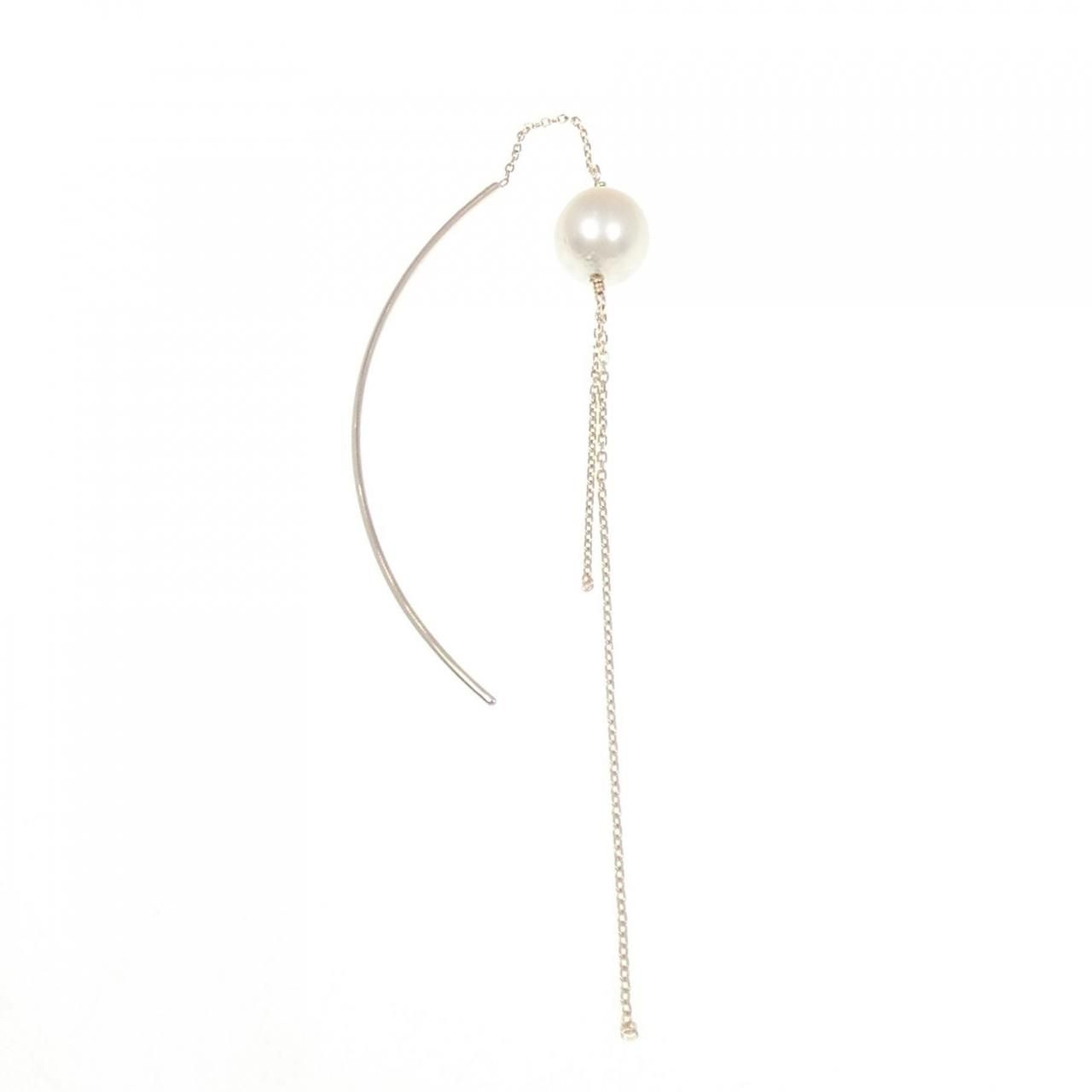 K 10 YG アコヤパール ピアス 7 9 mm 片耳