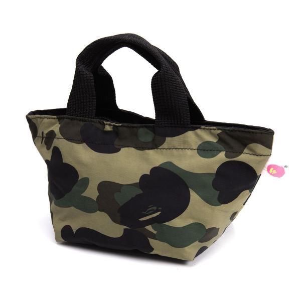 アベイシングエイプA BATHING APE BAPE カモ柄ジップポーチ カーキ黒他