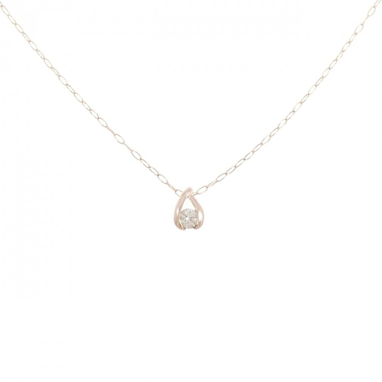 K10PG ダイヤモンド ネックレス - メルカリ