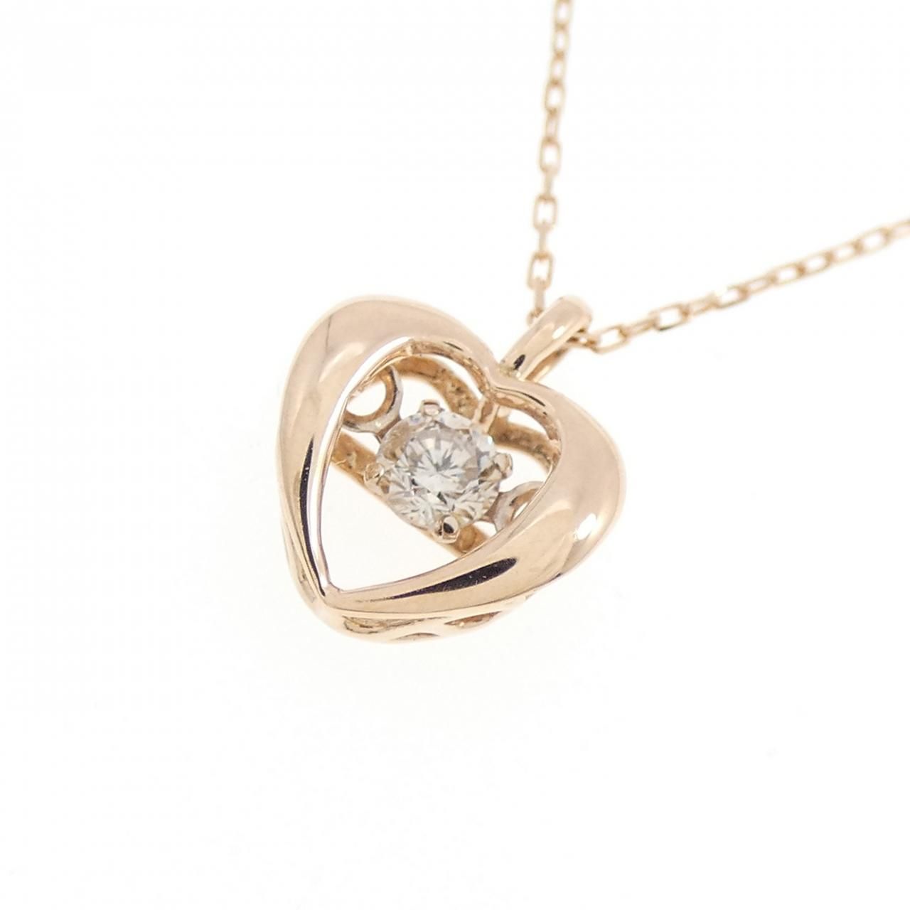 K10PG ダイヤモンド ネックレス 0.05CT - メルカリ