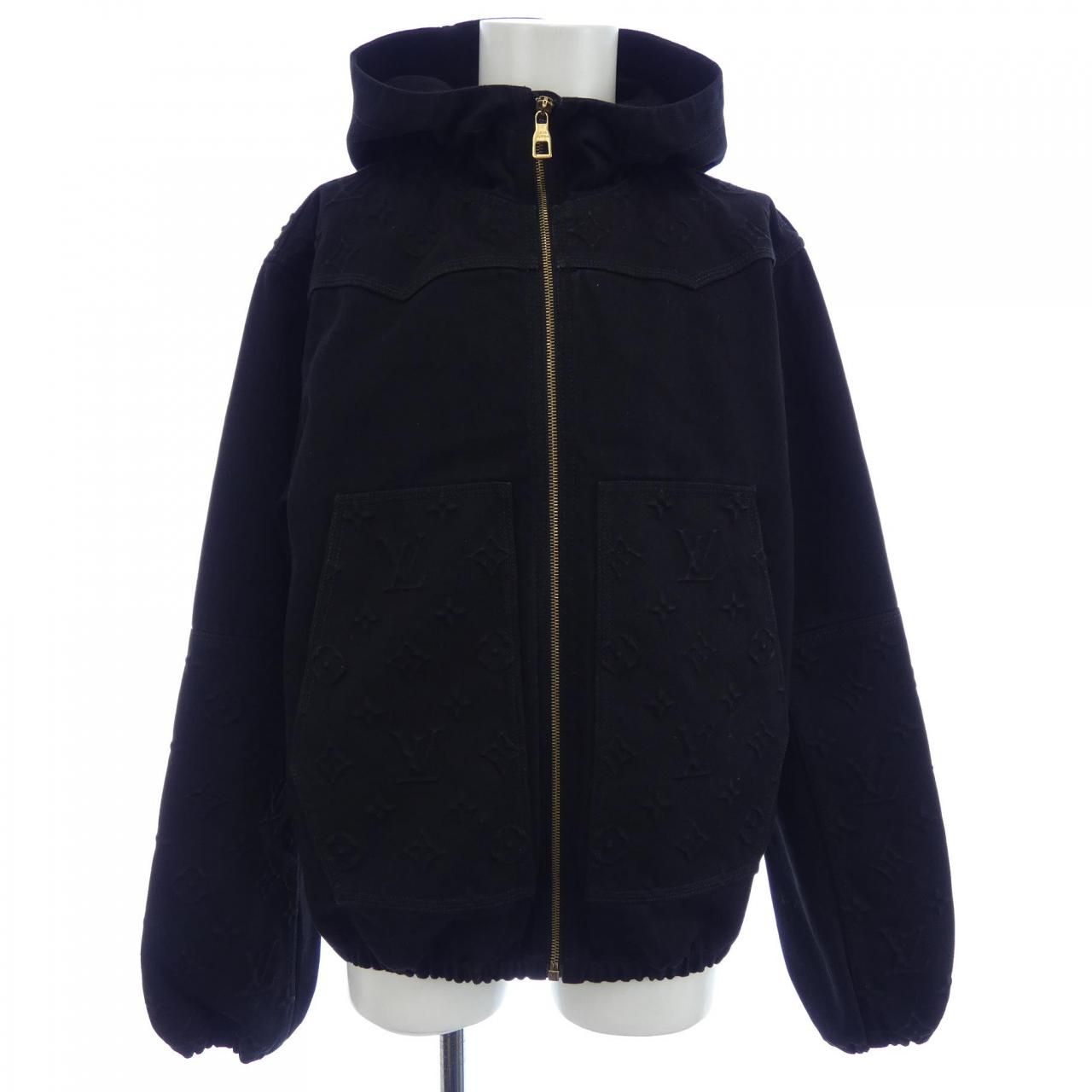 ルイヴィトン LOUIS VUITTON モノグラムディテールフーデッドデニムジャケット デニムジャケット