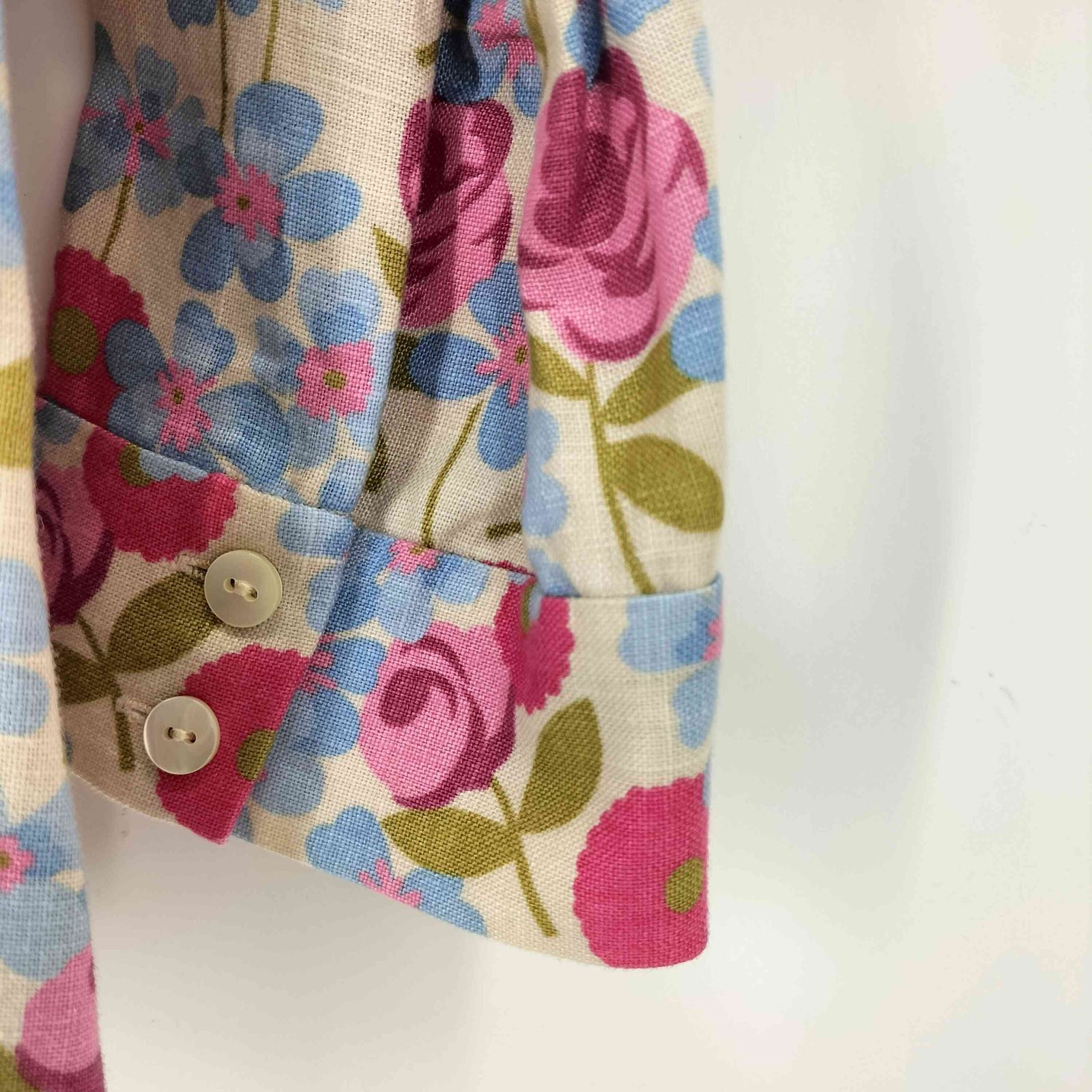 ヨーロッパ古着】Laura Ashley ネイビー X ホワイトレース・花柄刺繍 ヴィンテージ ワンピース : 13FC228【送料無料】 古着屋購入 ローラアシュレイ パンツ 花柄