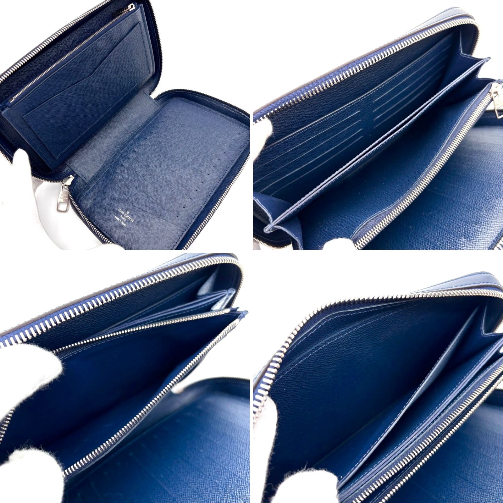 ♥級 LOUIS VUITTON ルイヴィトン エピ ダンディウォレット ブルーマリーヌ M 64001 長財布 トラベルウォレット オーガナイザー メンズ レディース レザー 本革 ネイビー ブルゾン 肌触り良好