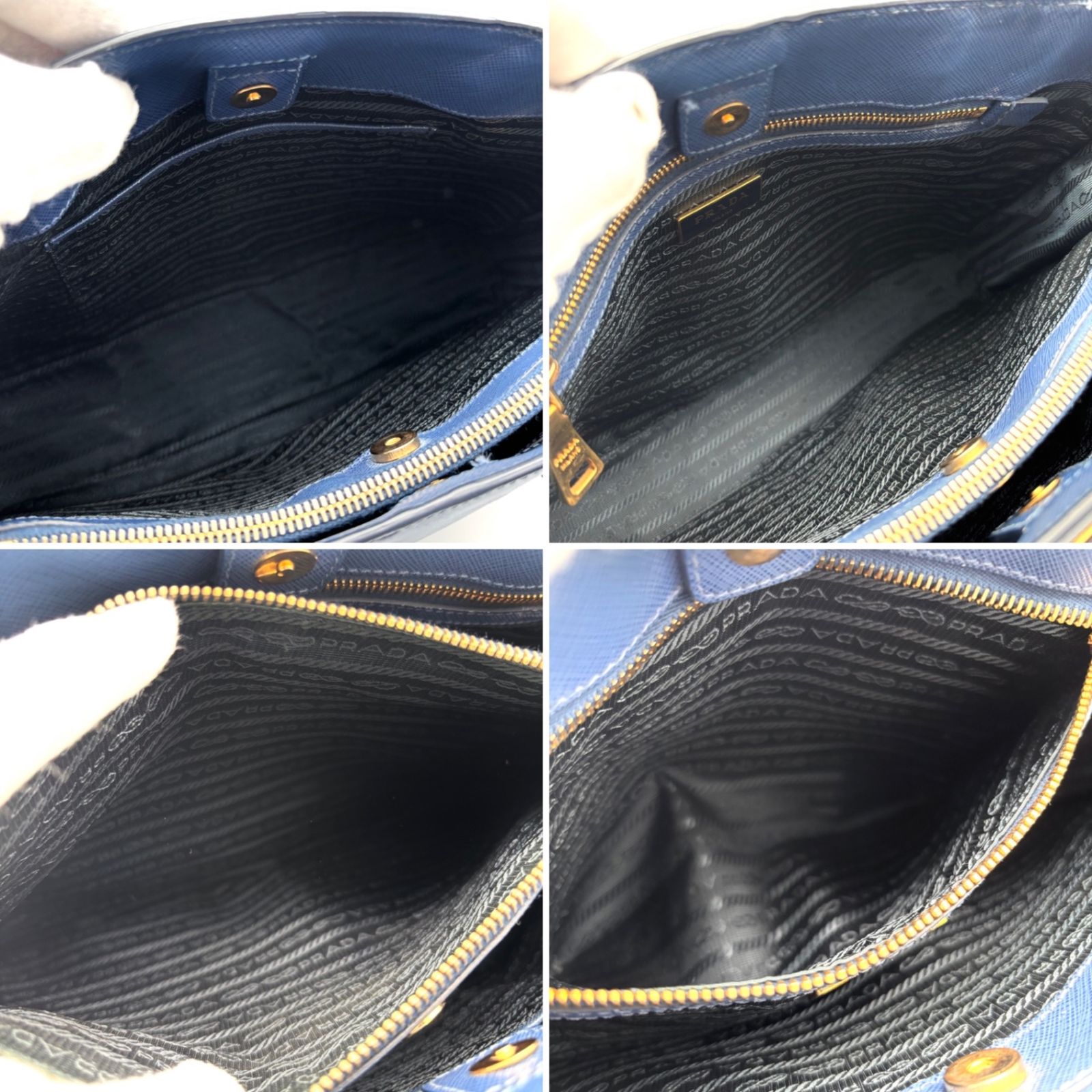 美品 PRADA プラダ ガレリア 2way ハンドバッグ ショルダーバッグ