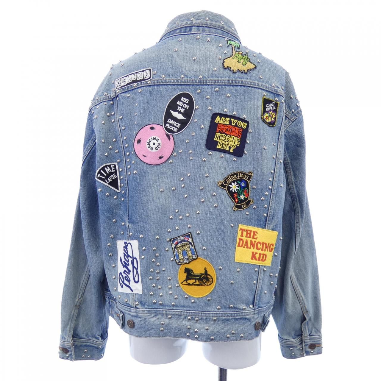 セリーヌ CELINE トラッカースタッズデニムジャケット エディ期 デニムジャケット