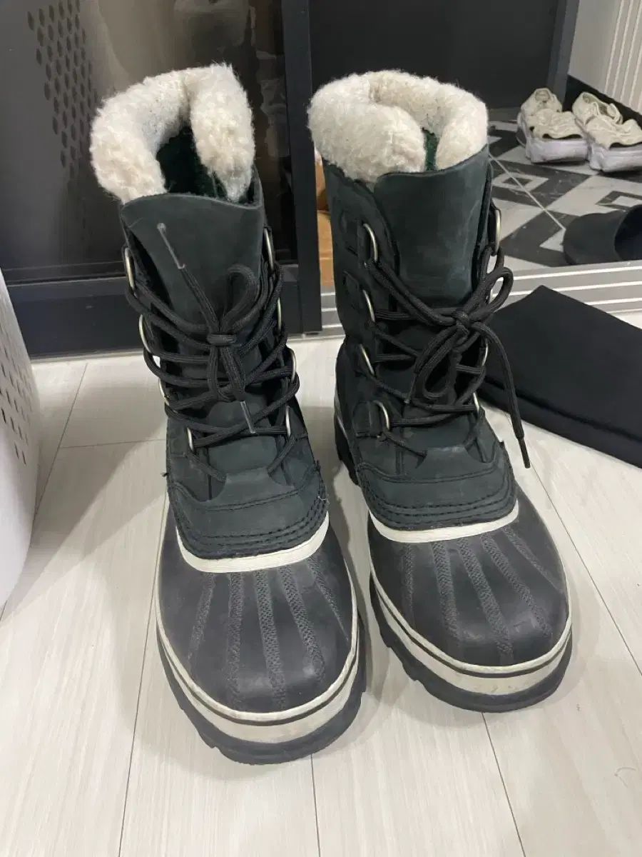 ブラック 防寒 ブーツ ダウンファー シュー シューズ sorel