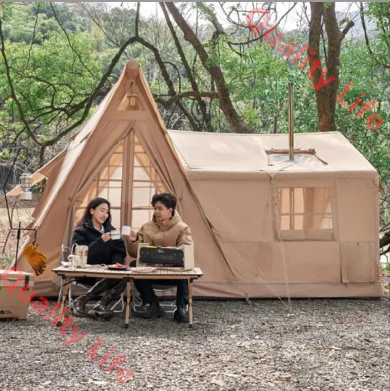 インフレータブル 大型テント 2部屋で10人以上寝れます