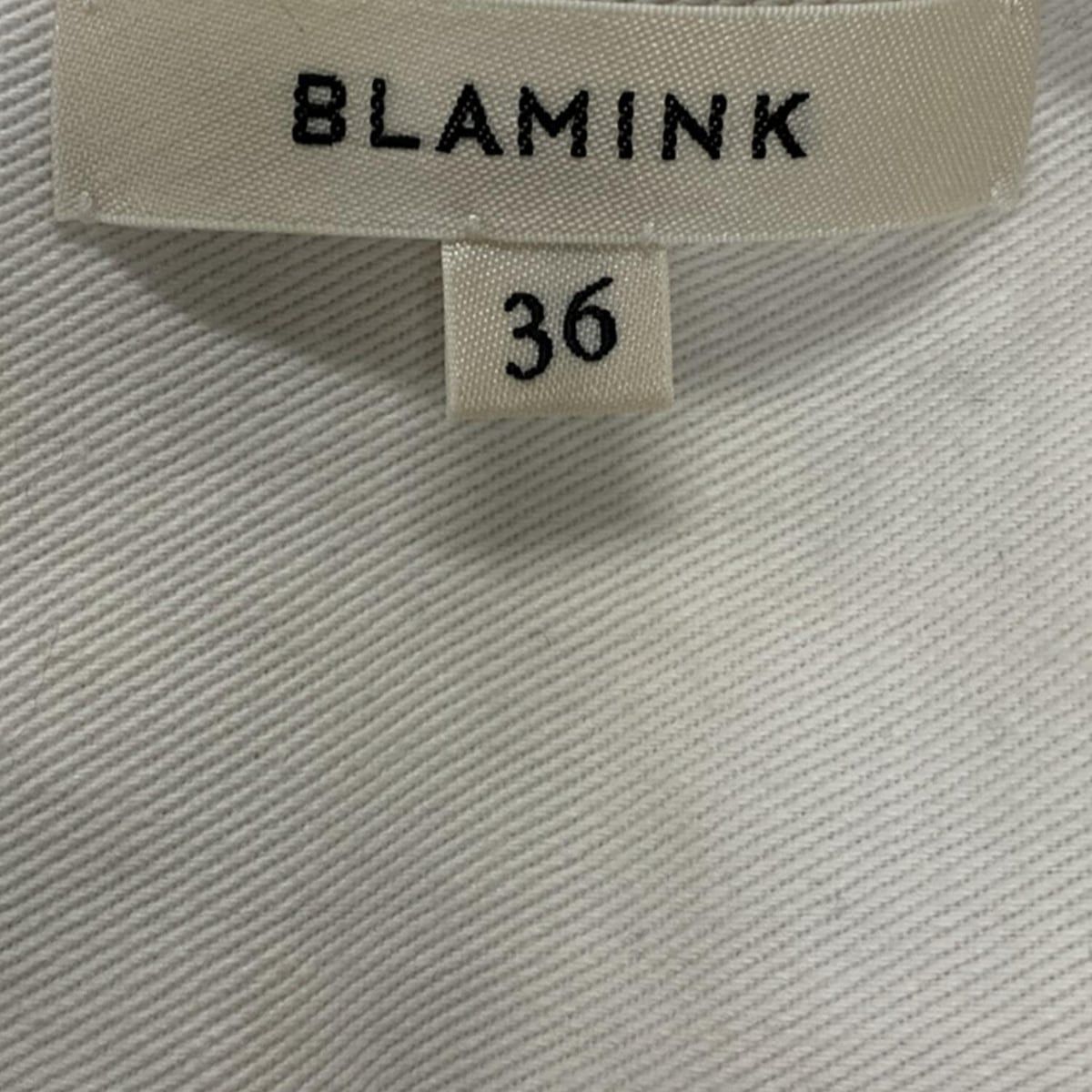 BLAMINK(ブラミンク) ワンピース サイズ36 S レディース - ネイビー×黒