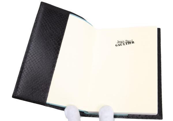 ジャンポールゴルチエJean Paul GAULTIER スネーク型押しノートブック