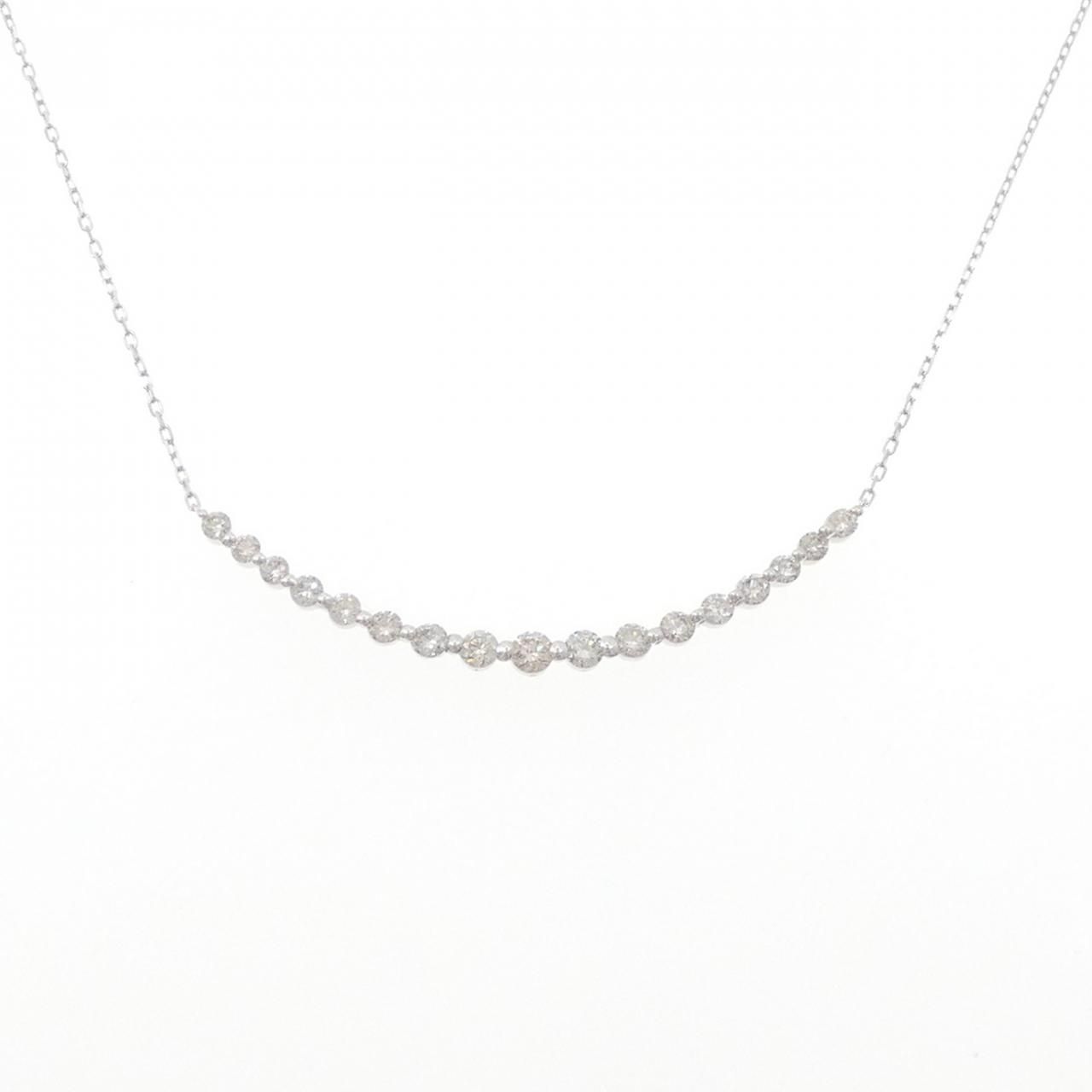K 18 WG ダイヤモンド ネックレス 1.00 CT