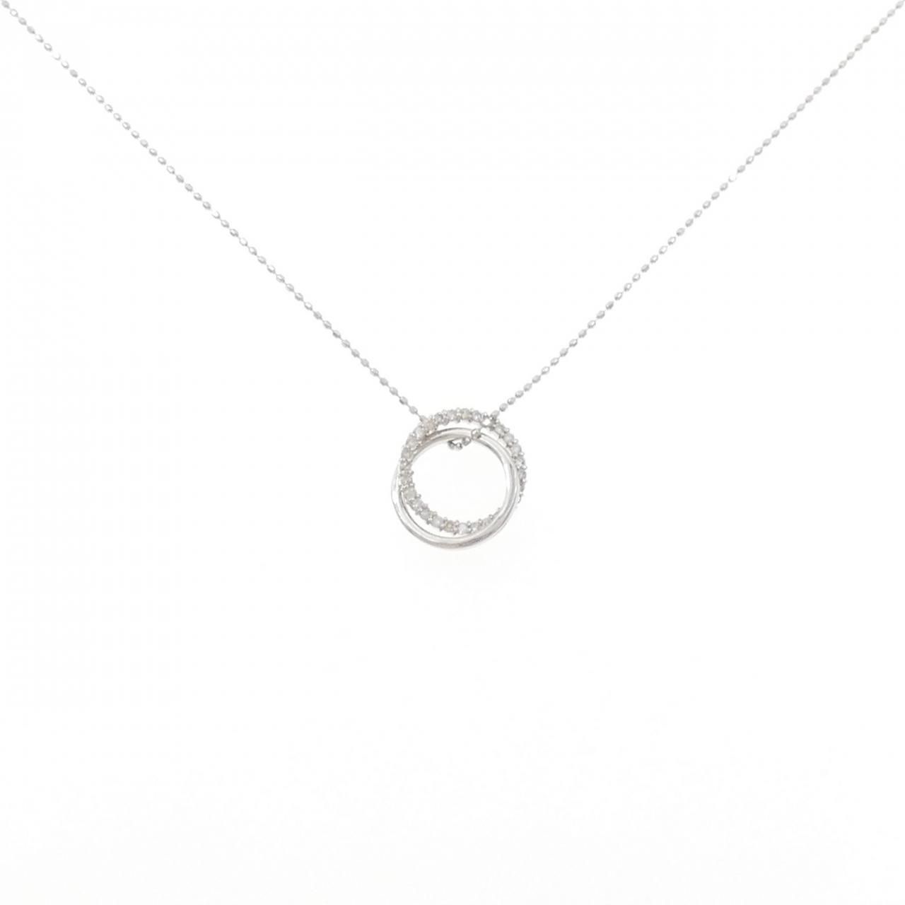 K 18 WG ダイヤモンド ネックレス 0 19 CT