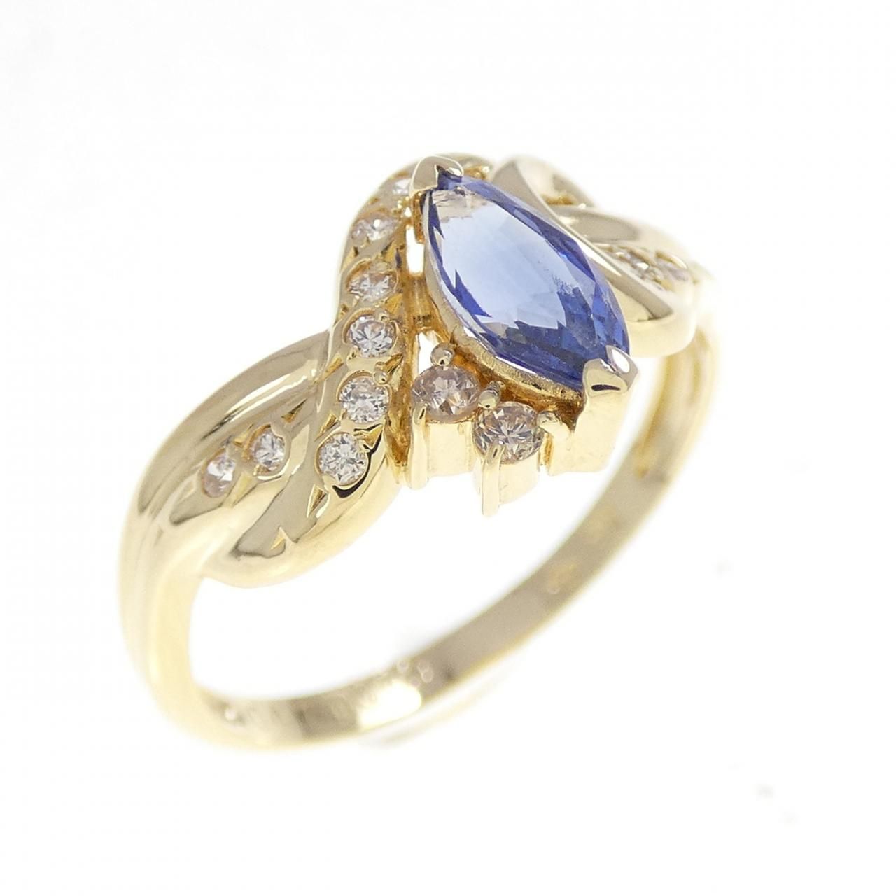 K18YG サファイヤ リング 0.47CT - メルカリ