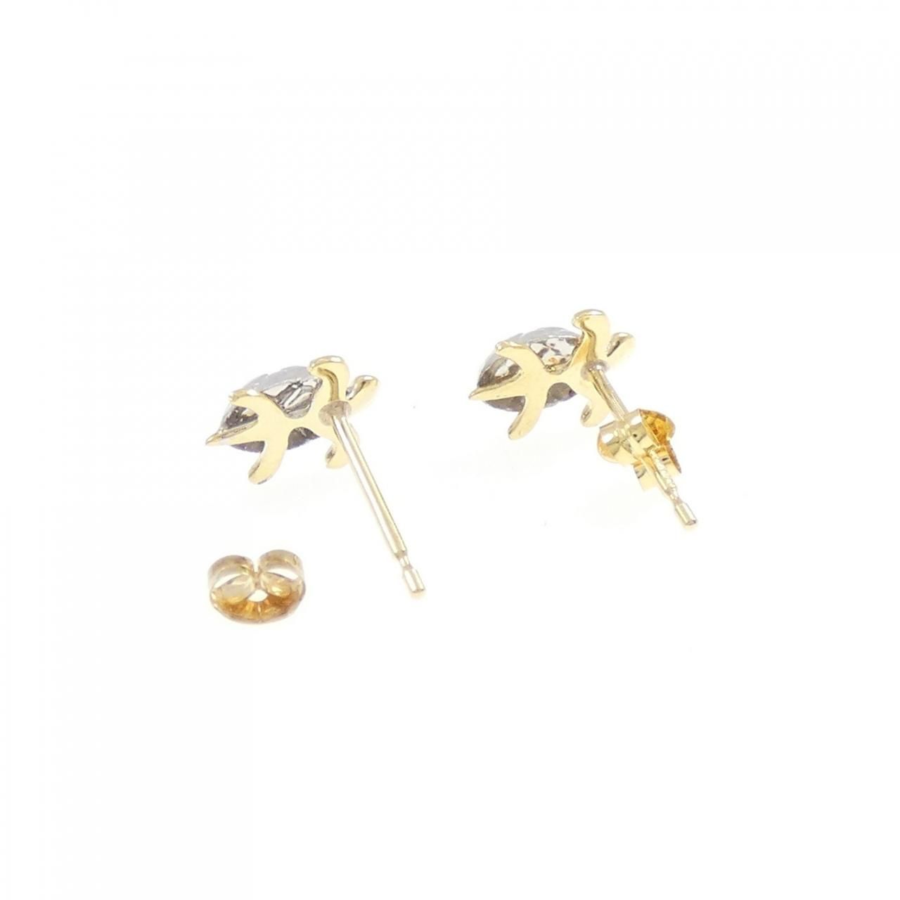  K 14 WG 18 タートル ピアス イヤリング アクセサリー