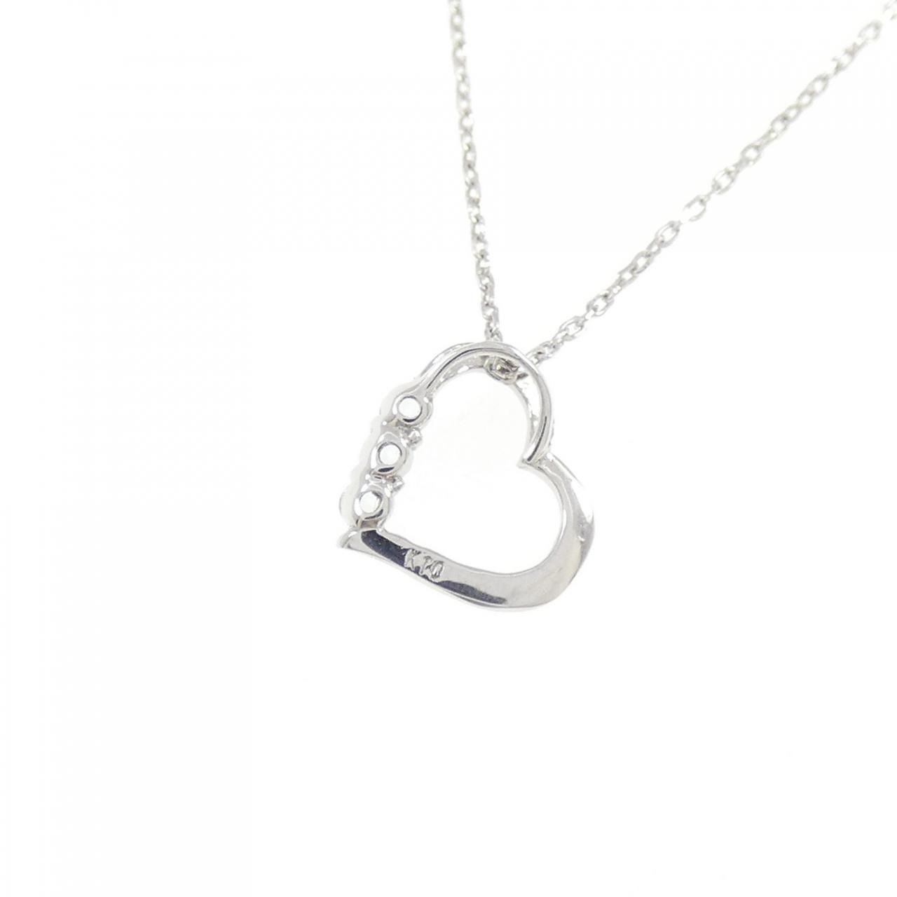 人気 K10WG アクアマリン ネックレス K10WG天然アクアマリンネックレス