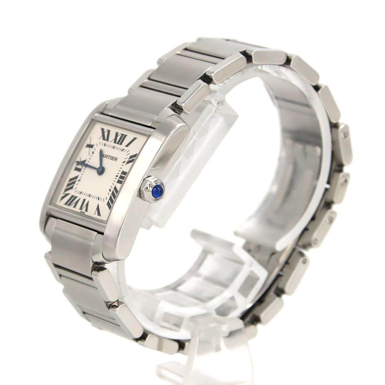 カルティエ タンクフランセーズ MM SS クォーツ