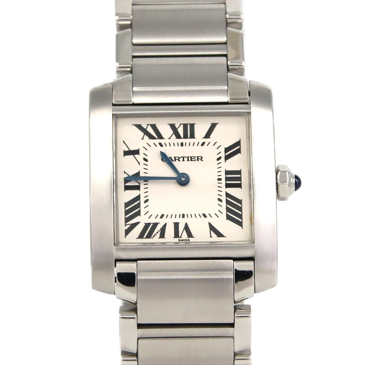 カルティエ タンクフランセーズ MM SS クォーツ