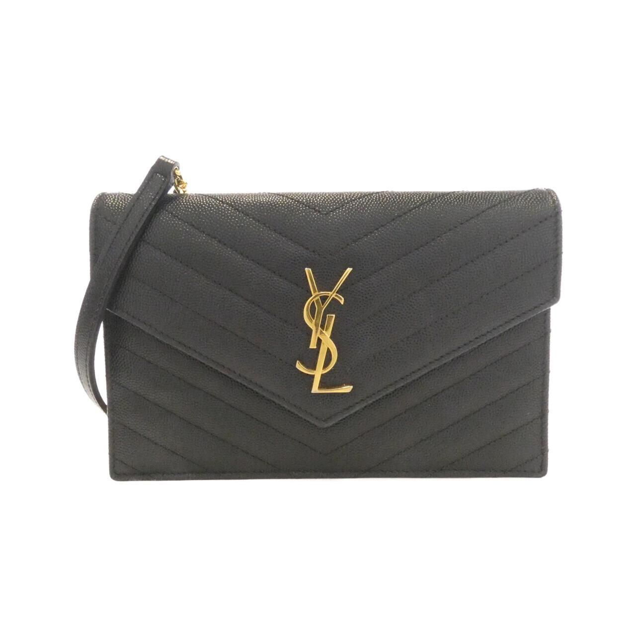 サンローラン 393953 BOW 01 チェーンウォレット