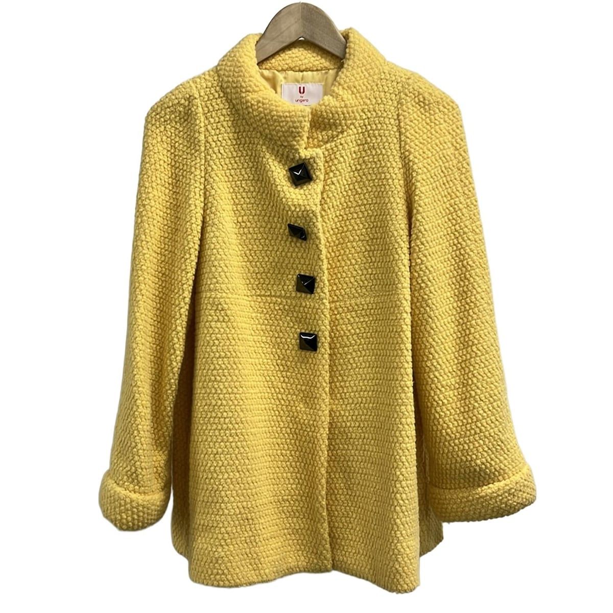 U by ungaro(ユーバイウンガロ) コート サイズ42 L レディース美品 - ダークイエロー 長袖/秋/冬