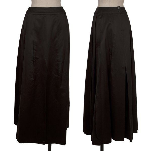 シャネルCHANEL コットンタックプリーツスカート 黒36 - メルカリ