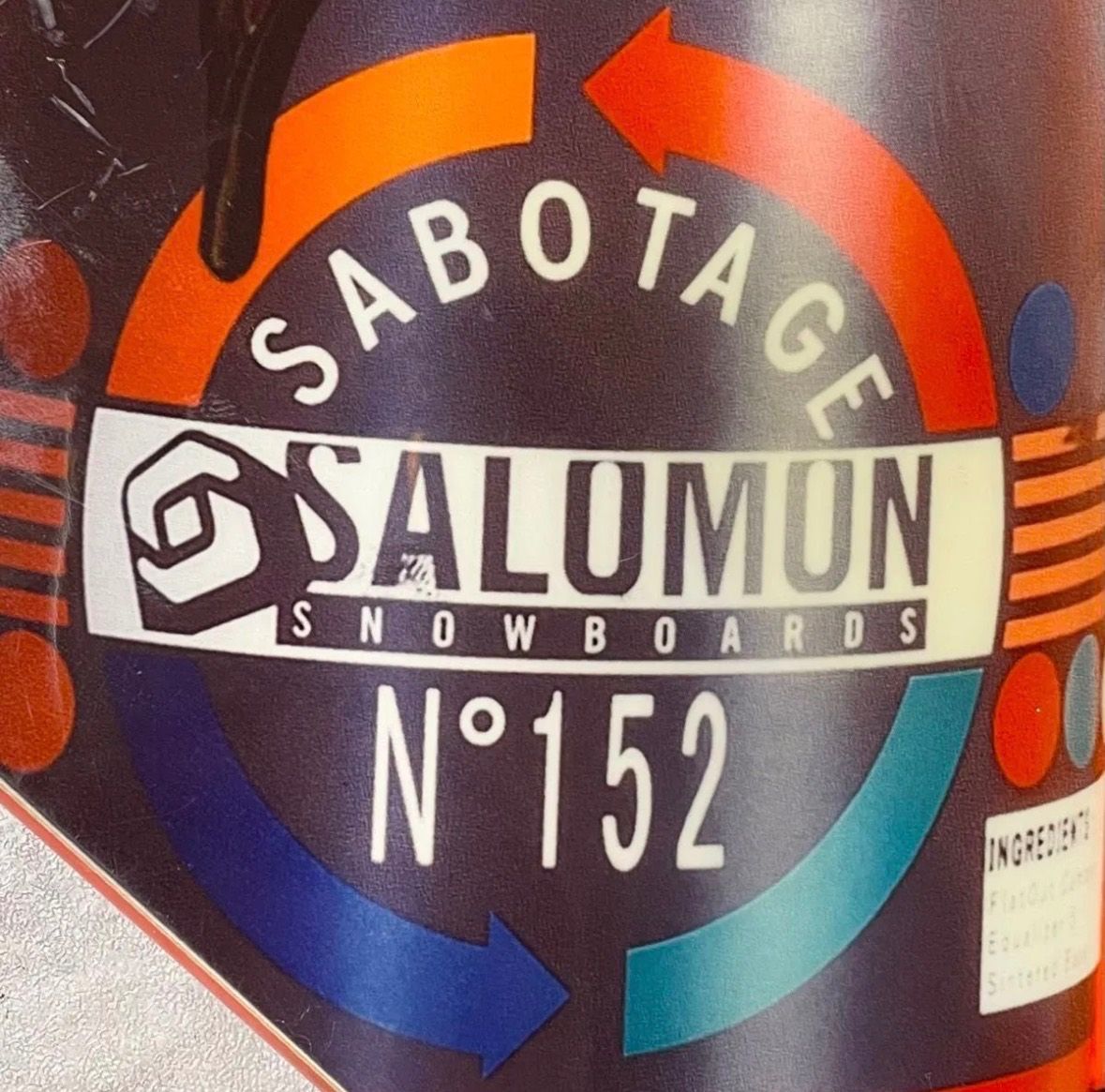 スノーボードセット SALOMON SABOTAGE メンズ 2点セッ152cm サロモン スノーボードセット SALOMON SABOTAGE メンズ 2点セッ152cm サロモン