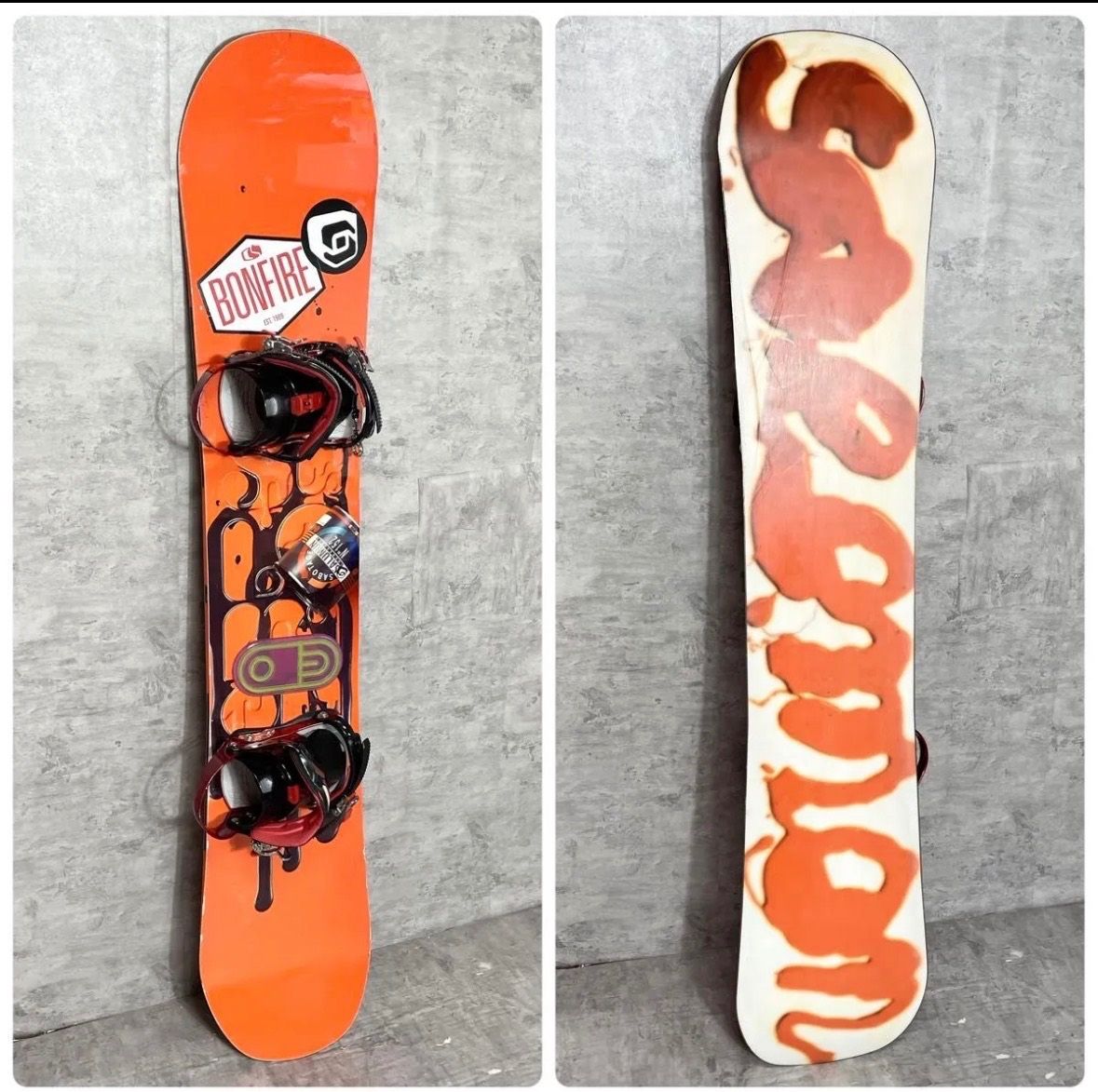 スノーボードセット SALOMON メンズ 2点セッ152 cm サロモン サボテージ ビンディング スノボセット