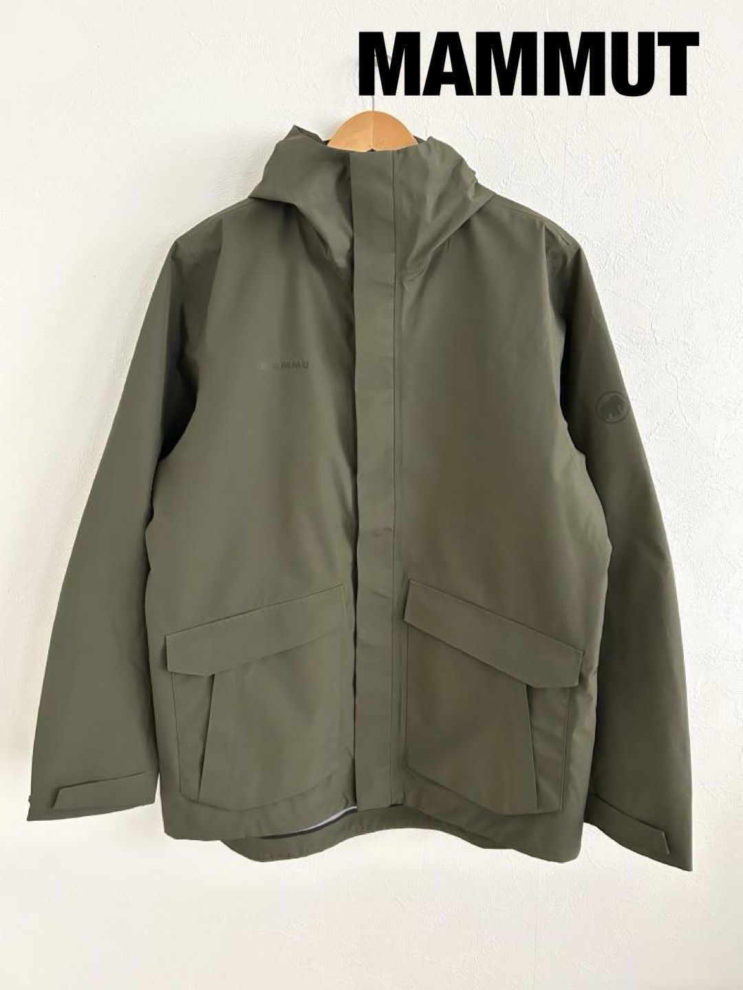 MAMMUT マムート スリーエルハードシェルフーデッドジャケット 定価49 500円 メンズ Lサイズ カーキ 上着 カジュアル 大人 み 6460883