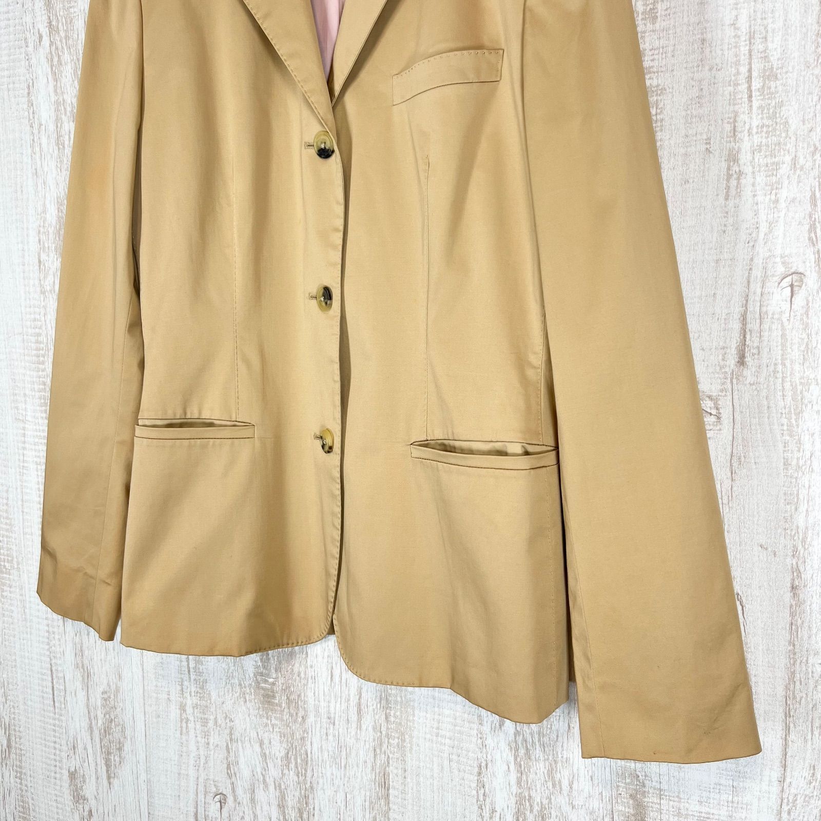 RALPH LAUREN ラルフローレン 無地 コットン テーラードジャケット