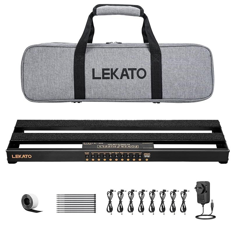  ギターエフェクター エフェクターボード アルミ合金 ギターペダルボード 電源内蔵ペダルボード 19 x 5 1 8インチ 8ポンド 0 光学機器 計測 検査