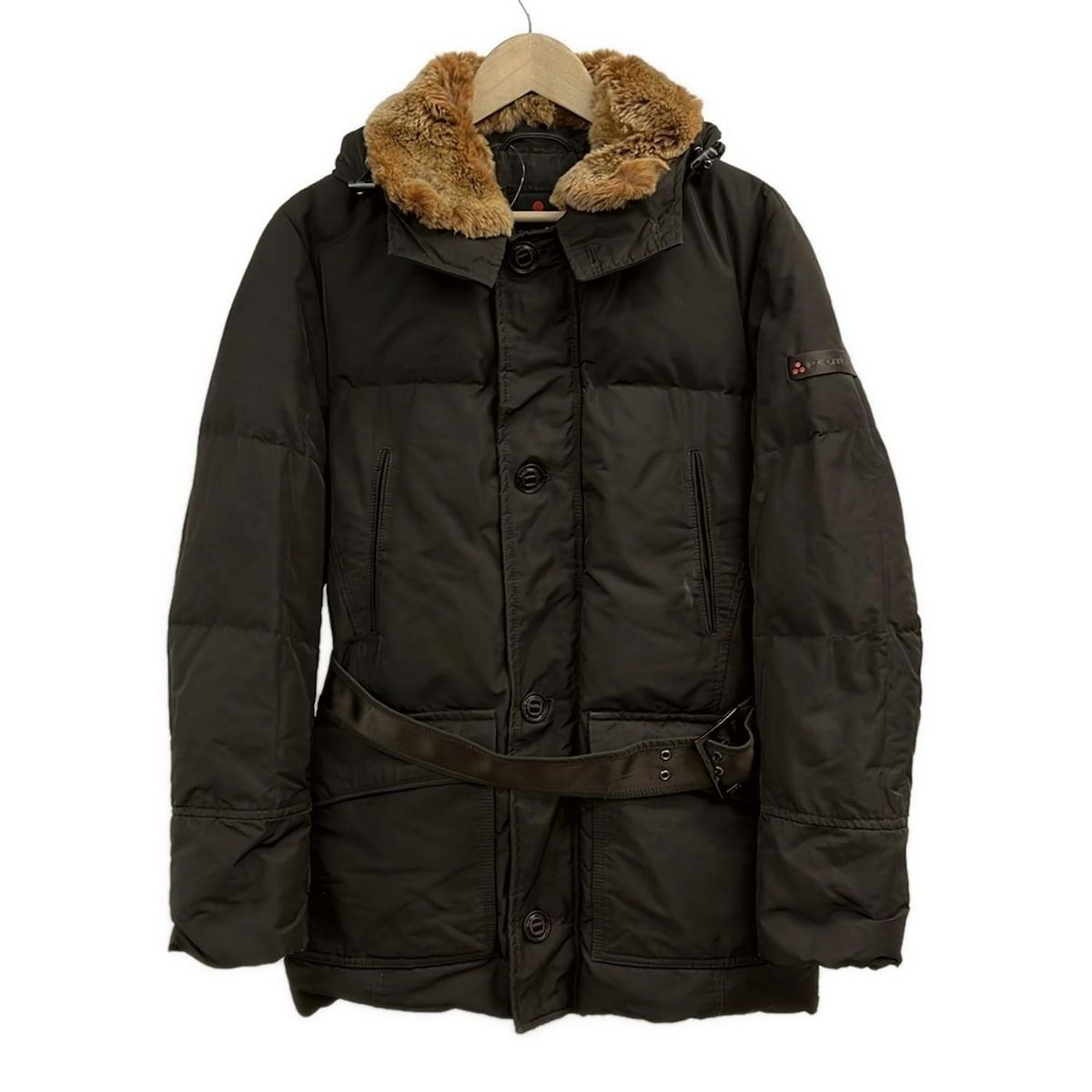 PEUTEREY ピューテリー ダウンコート サイズS メンズ - ダークブラウン 長袖 ジップアップ 冬